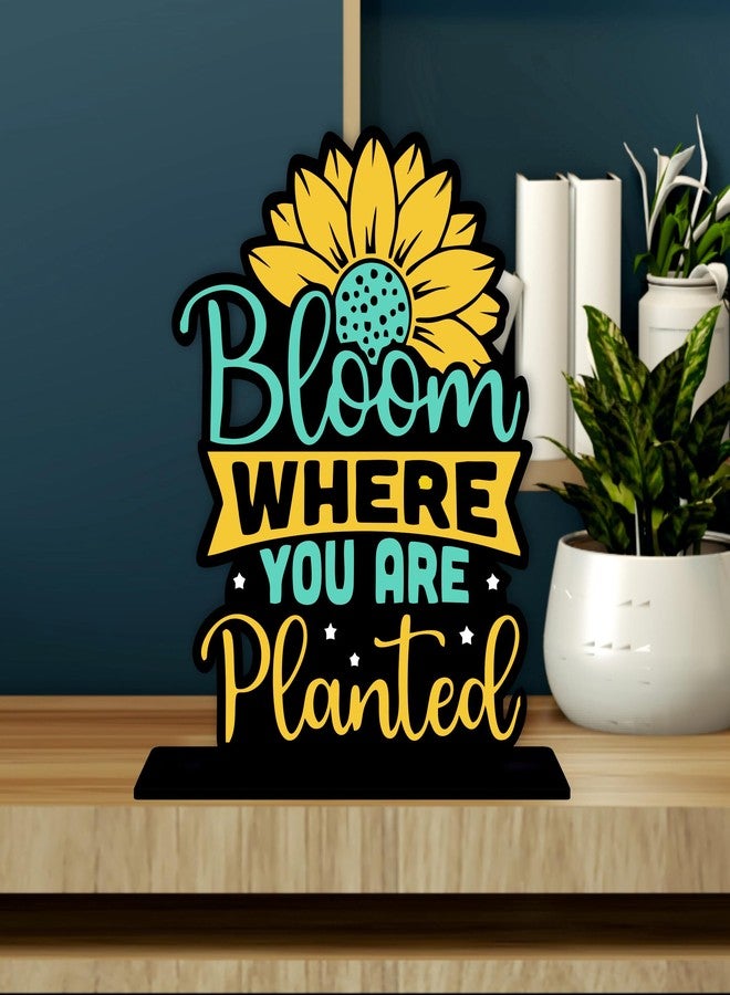 Giftplease Wooden Idols and Figurine Quotes Table Decoration for Office Desk | Home Decor Item | Living Room | Modern Art Wood Showpiece Gift Item (TP-119) - Image 3